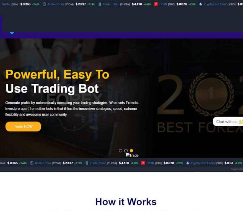 Página web de Fxtrade-Investpro