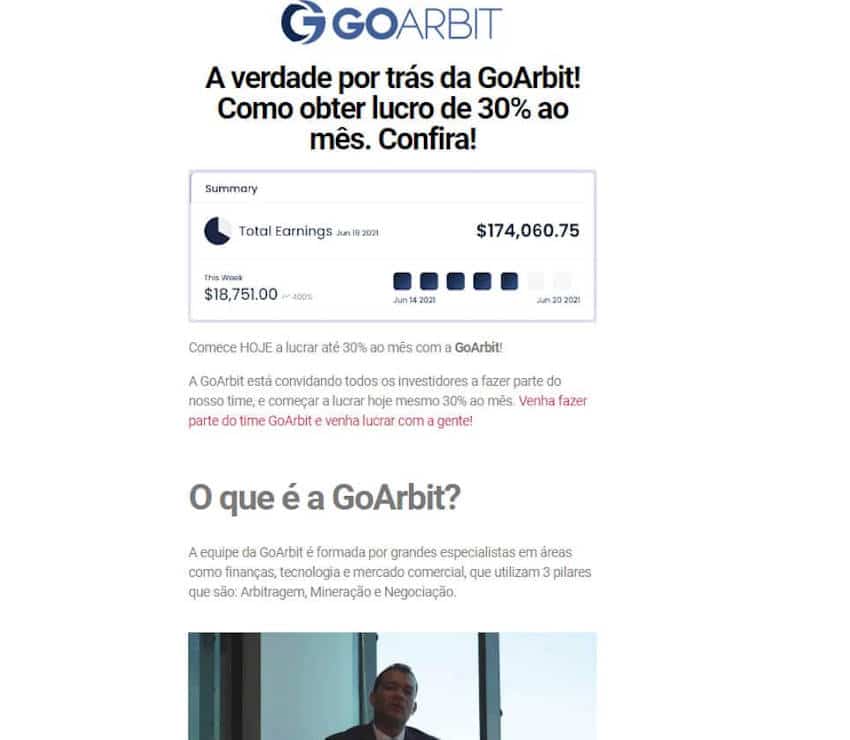 Página web de GoArbitWorld
