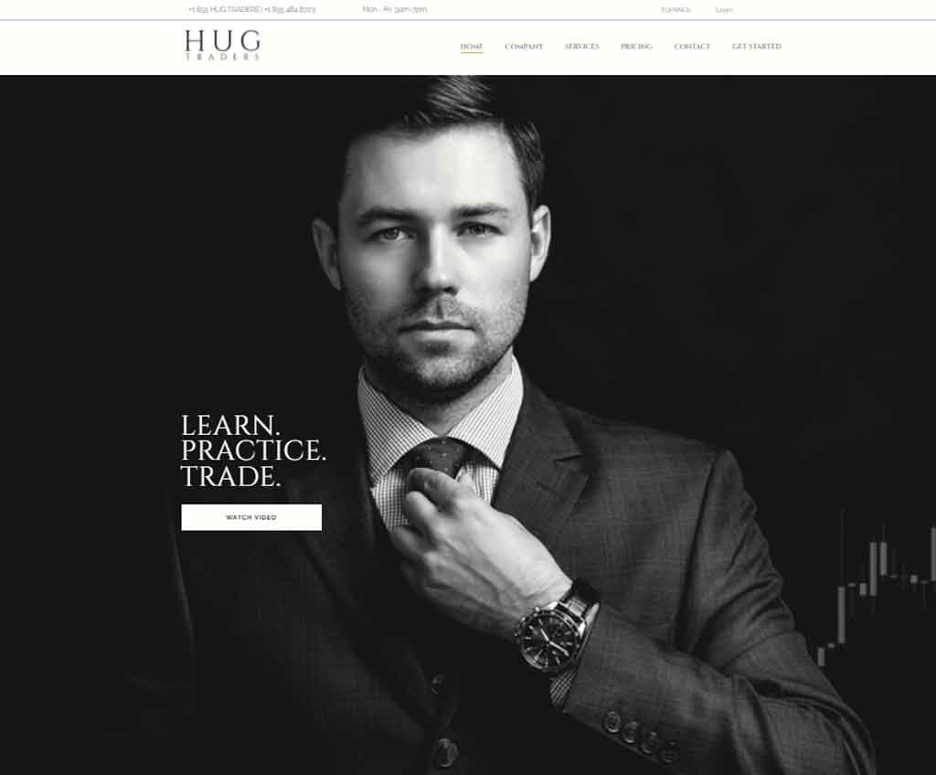 Página web de HUG Traders