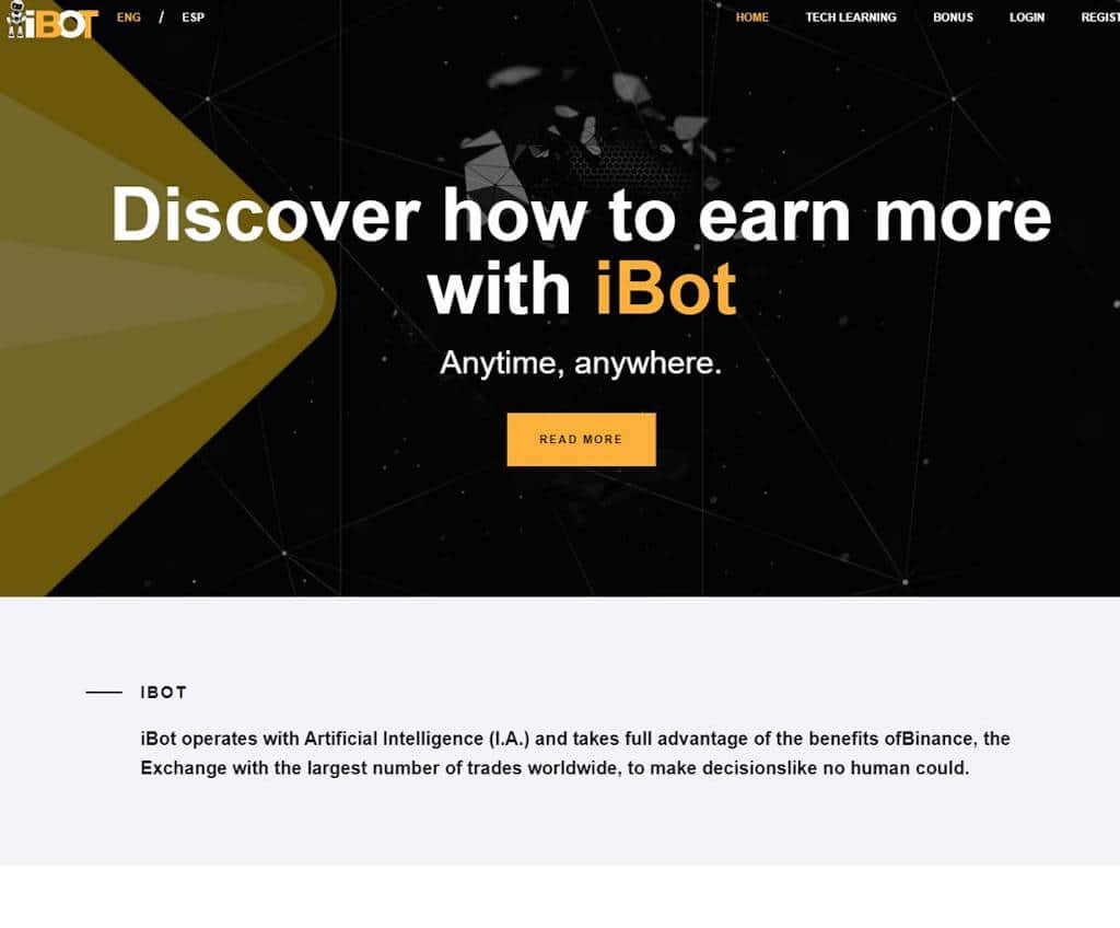 Página web de iBot