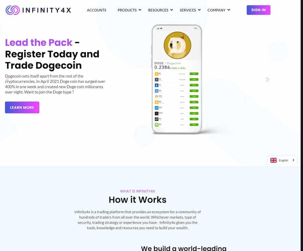 Página web de Infinity4x