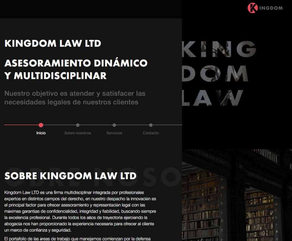 Página web de Kingdom Law LTD