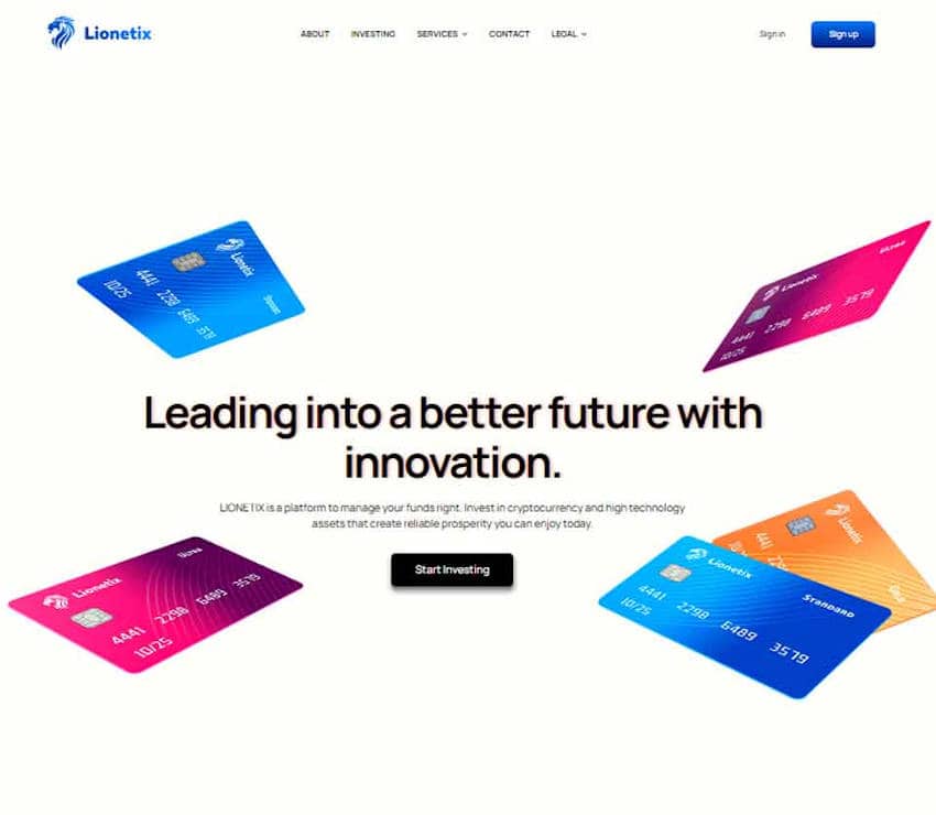 Página web de Lionetix