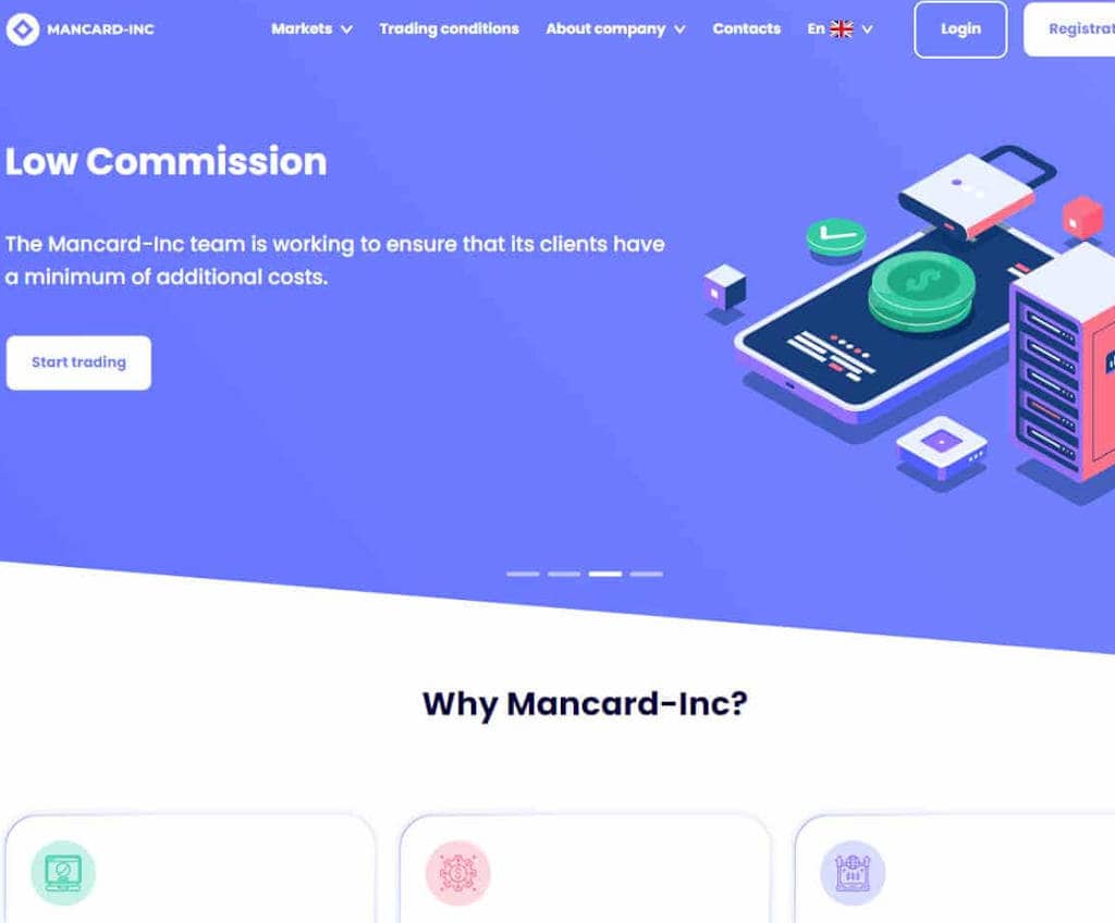 Página web de Mancard-Inc