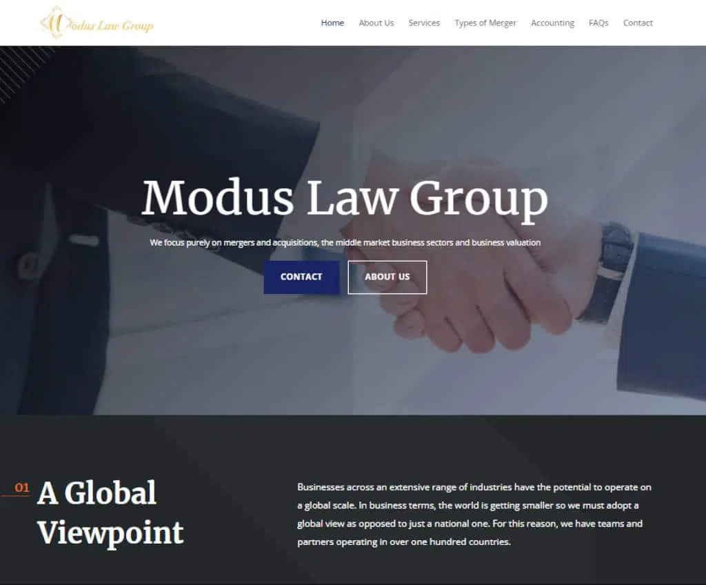 Página web de Modus Law Group