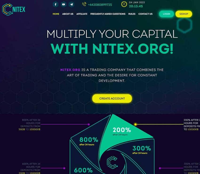 Página web de Nitex.org