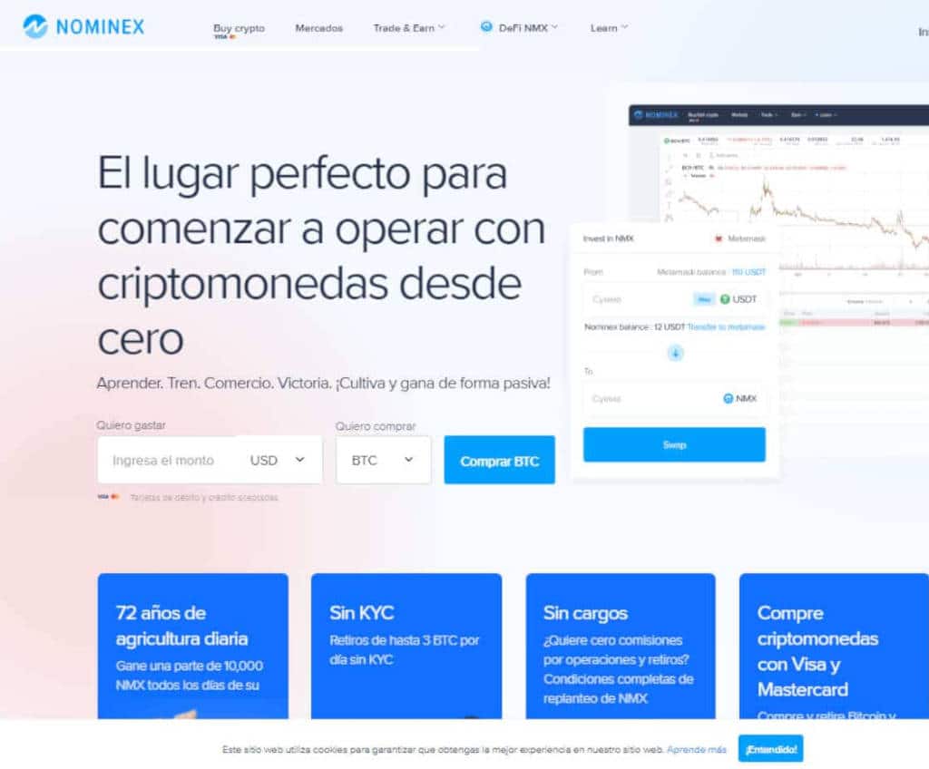 Página web de Nominex