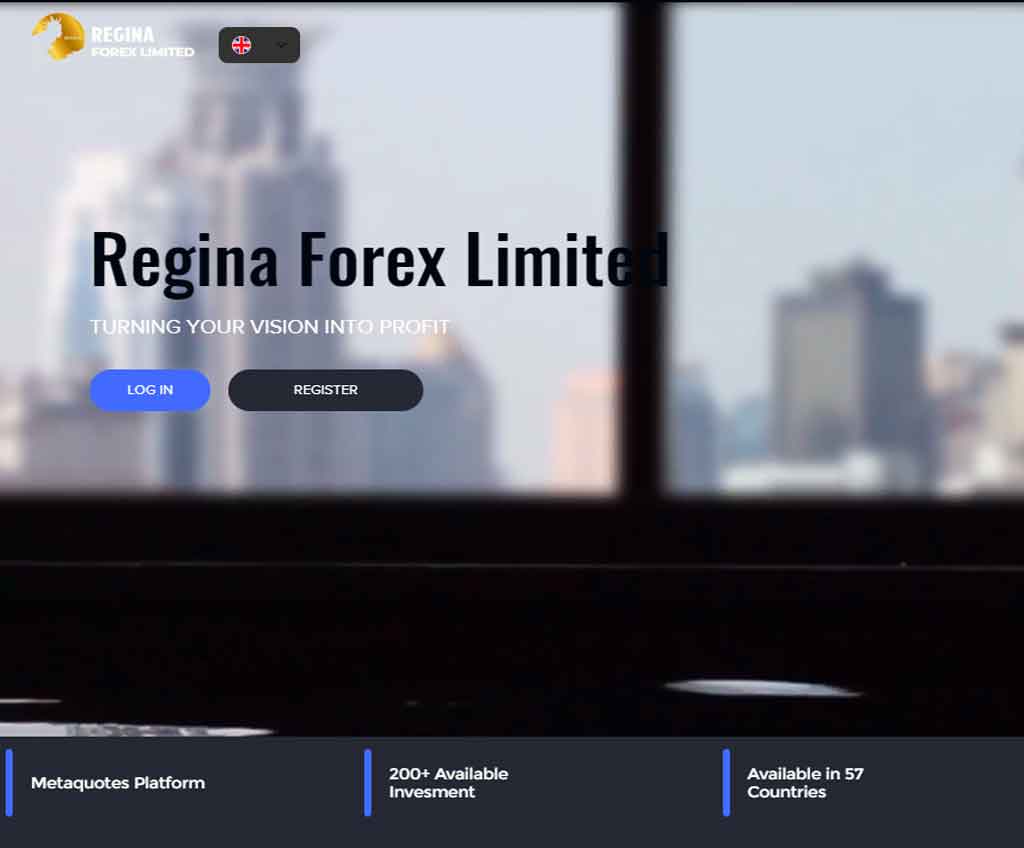 Página web de Regina Forex Limited