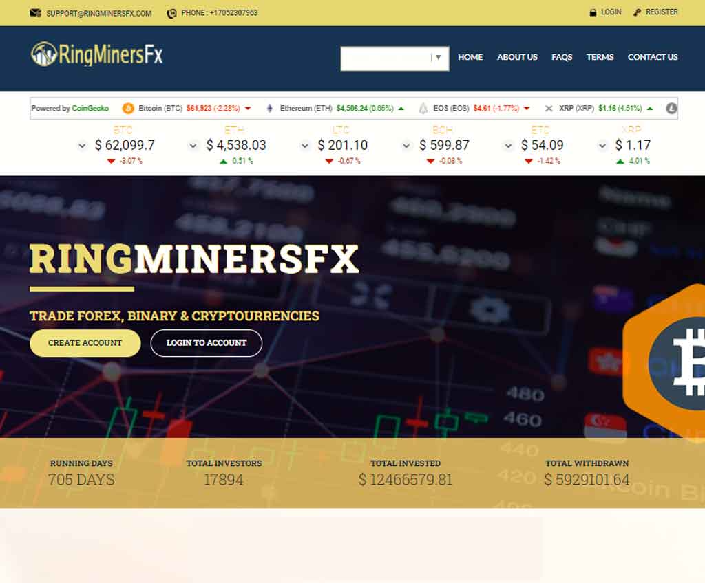 Página web de RingMinersFx