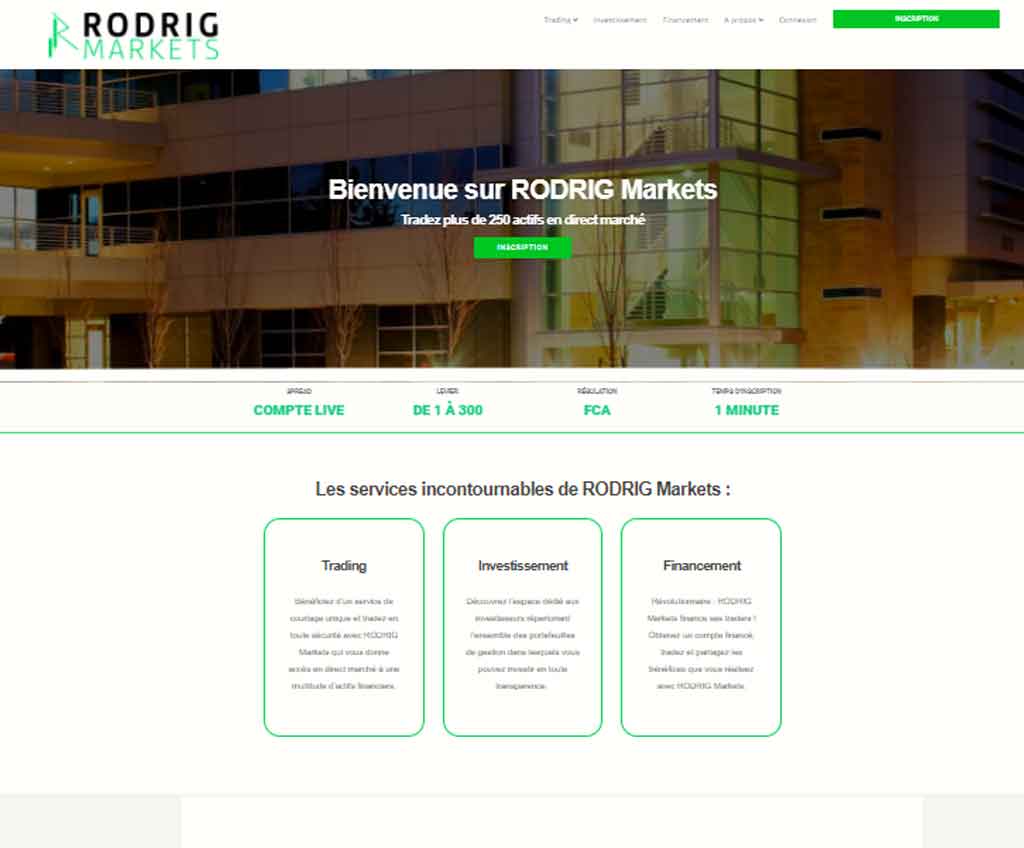 Página web de RODRIG Markets