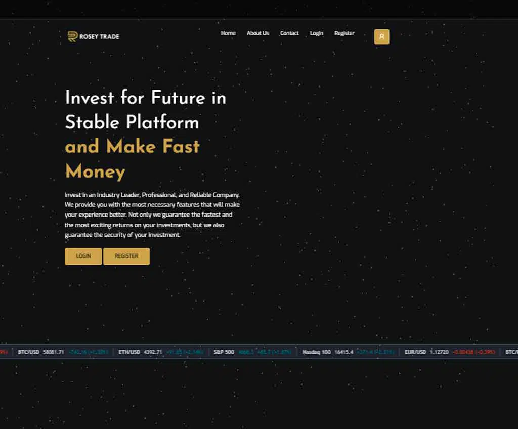 Página web de Roseytrade