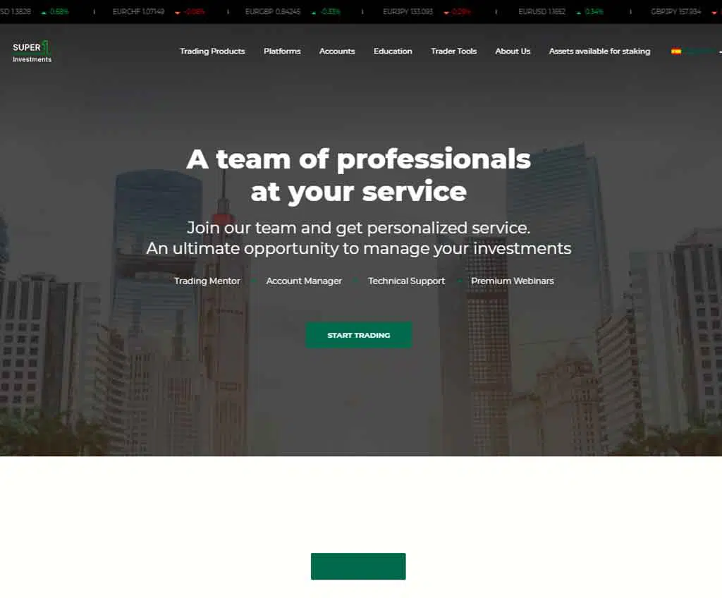 Página web de Super1investments