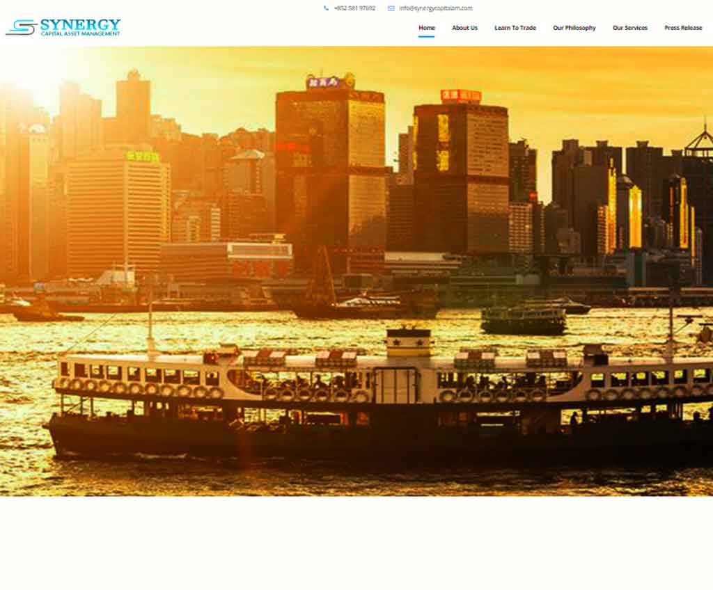 Página web de Synergy Capital Asset Management