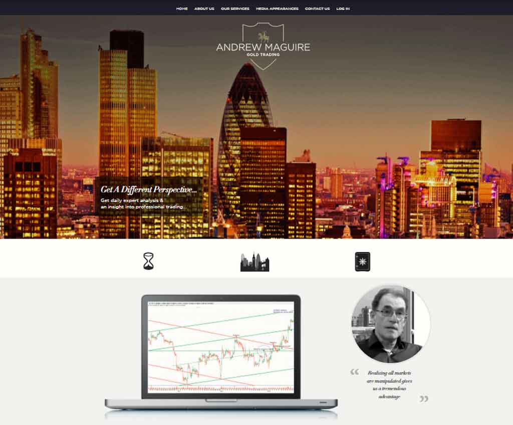 Página web de Andrew Maguire Gold Trading