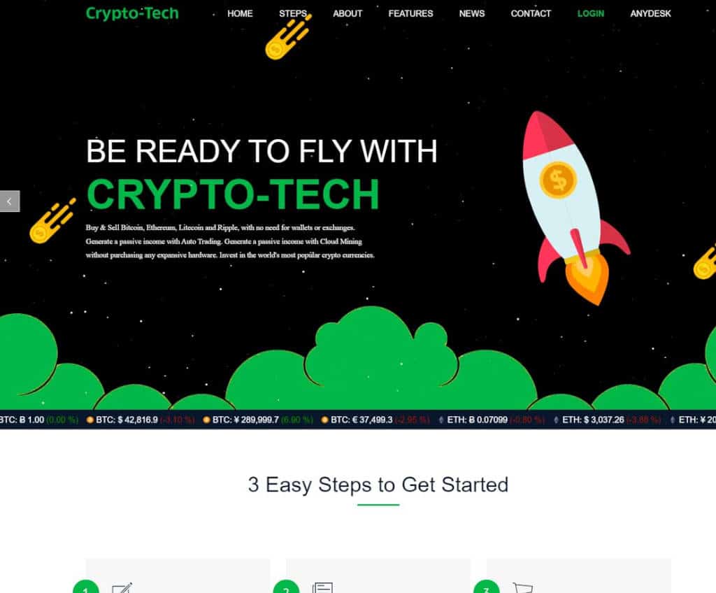 Página web de Crypto-Tech