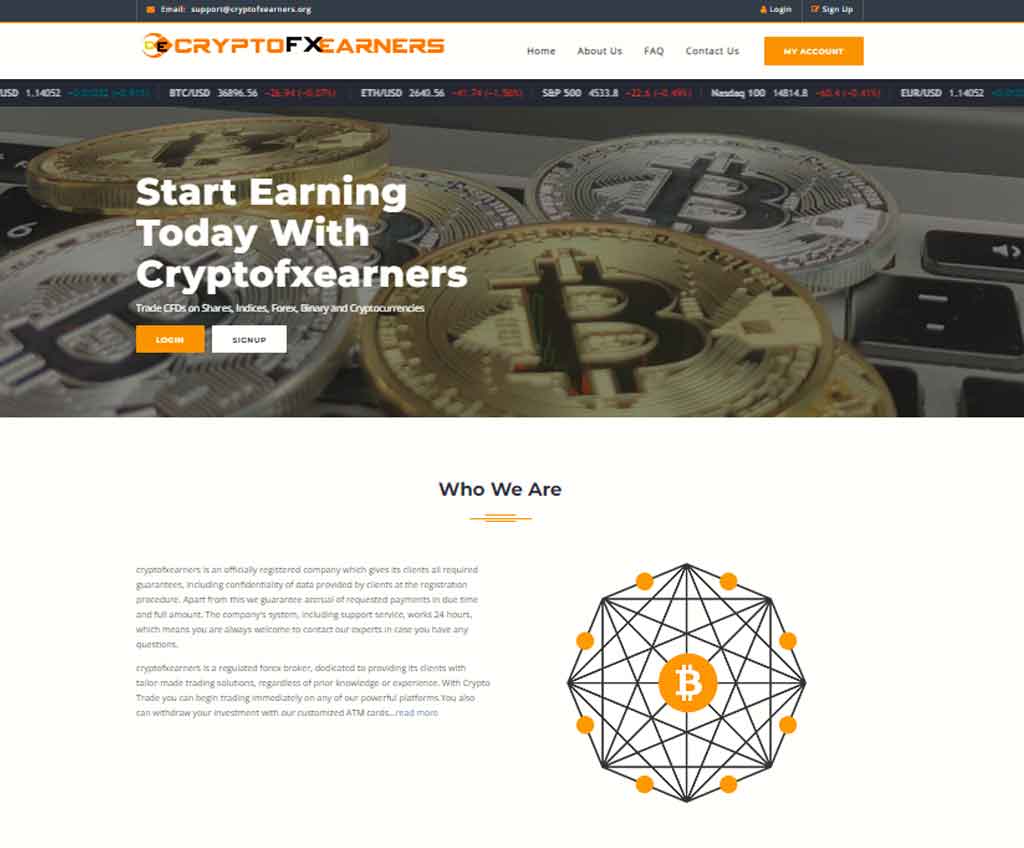 Página web de cryptofxearners