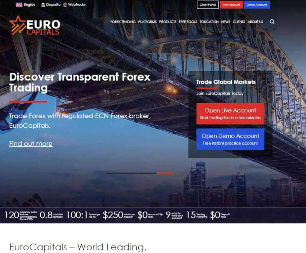 Página web de EuroCapitals