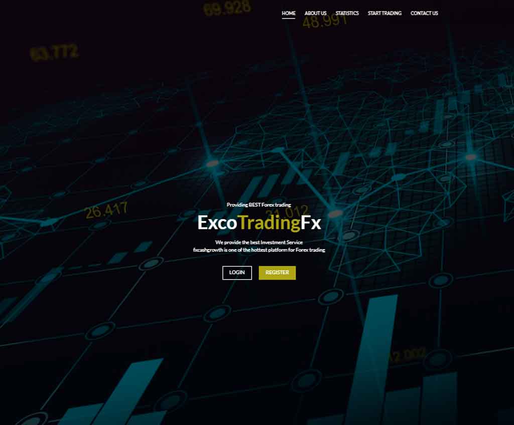 Página web de ExcoTradingFx