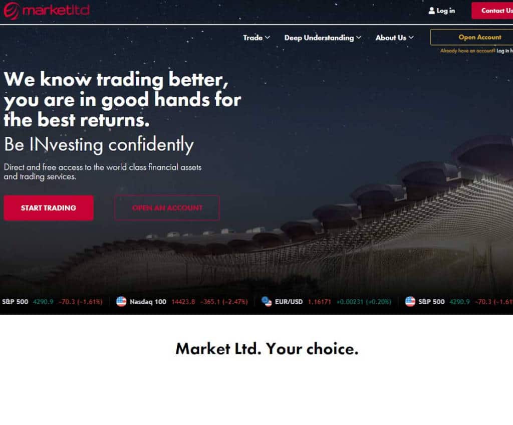 Página web de Market Ltd