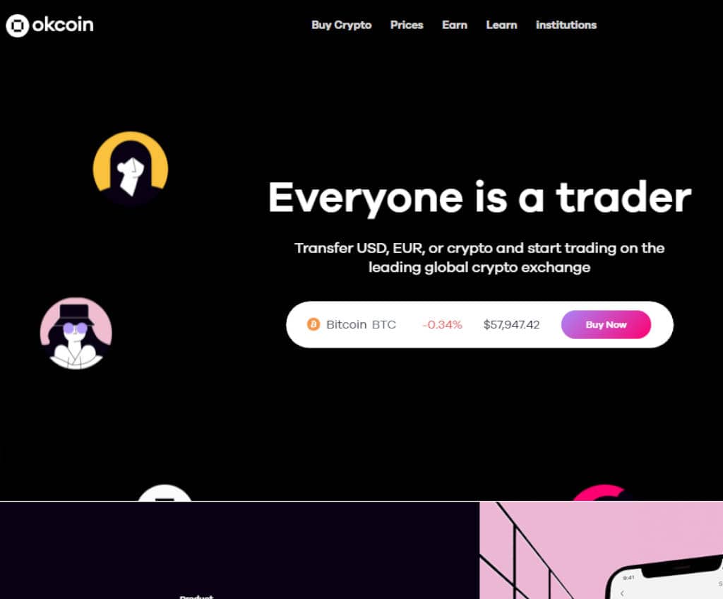 Página web de Okcoin