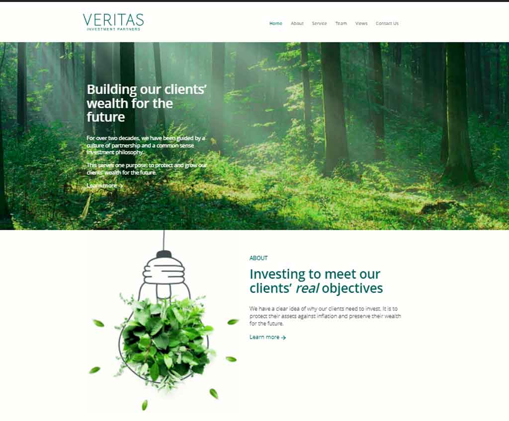 Página web de Veritas Investment Partners