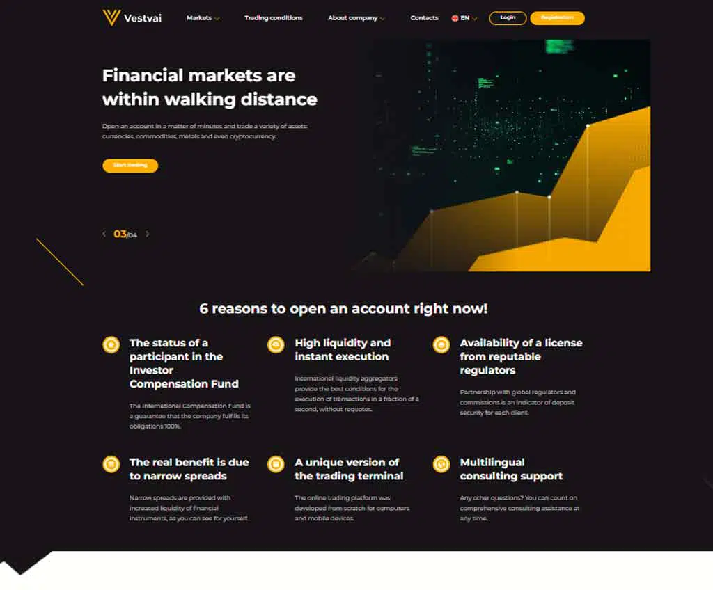Página web de Vestvai