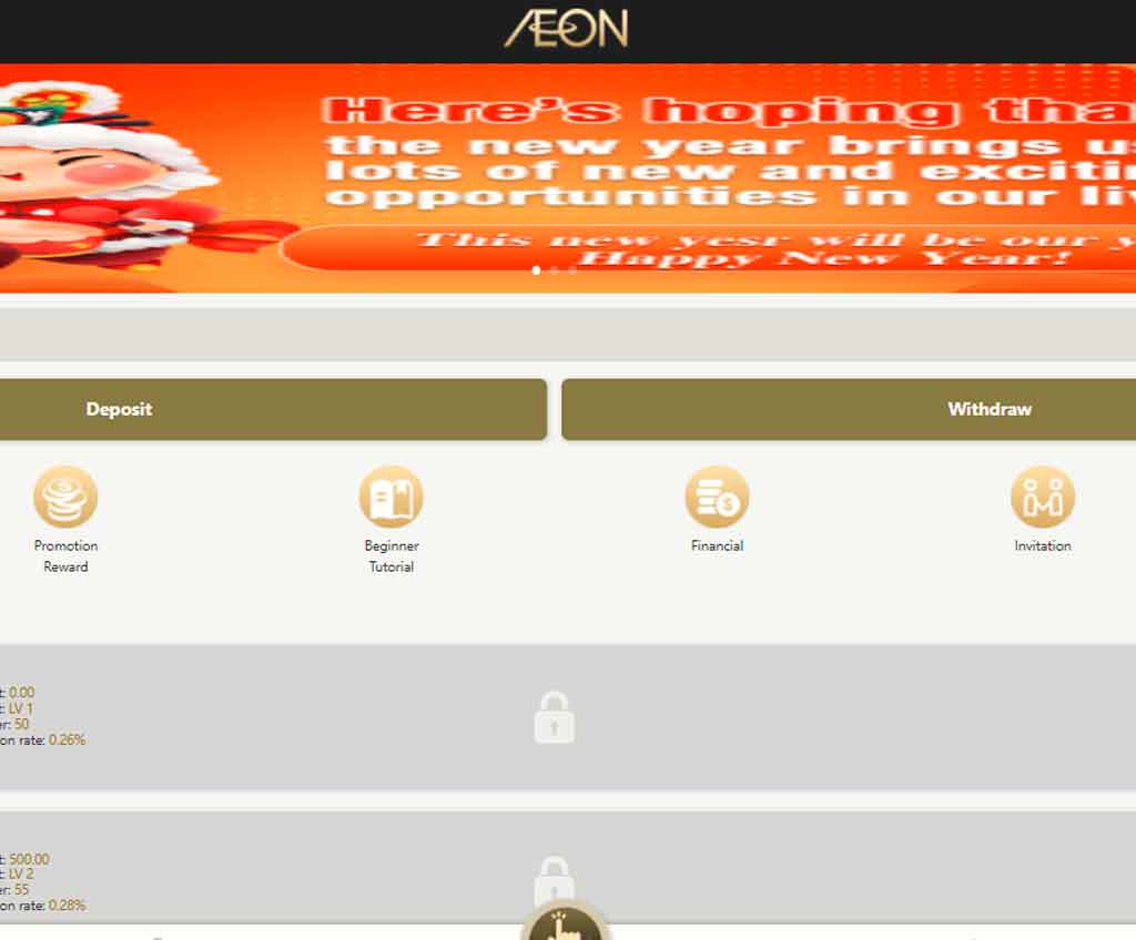 Página web de AEON
