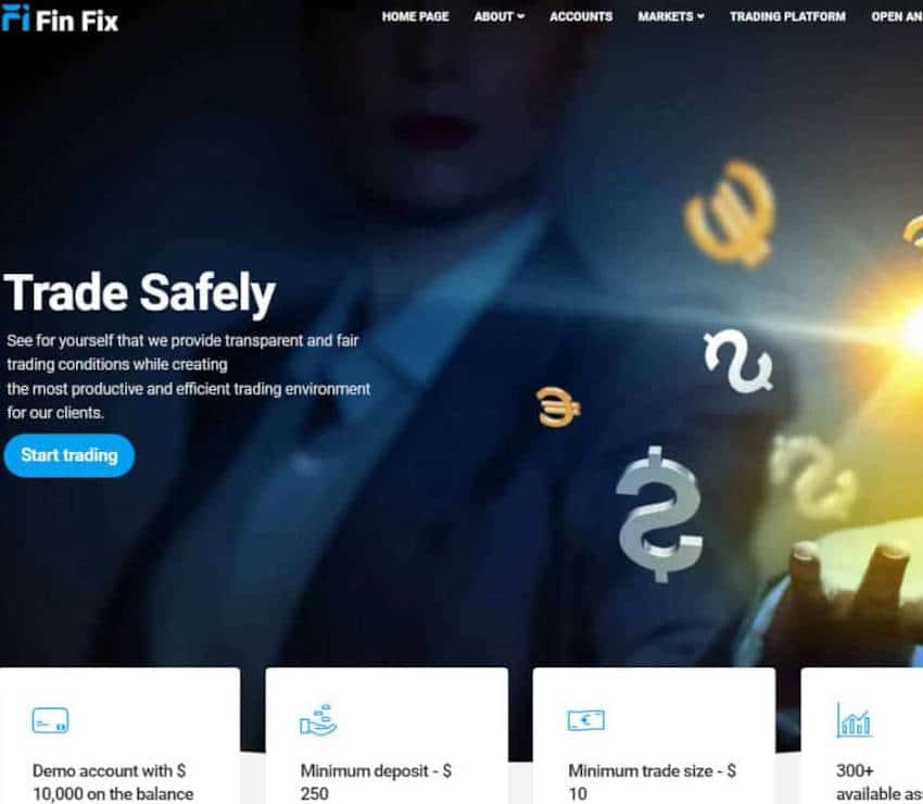 Página web de FinFix