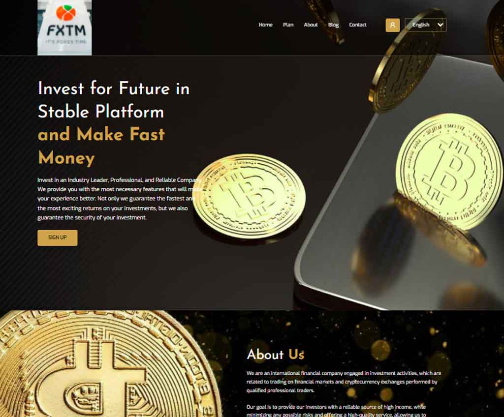 Página web de FXTM