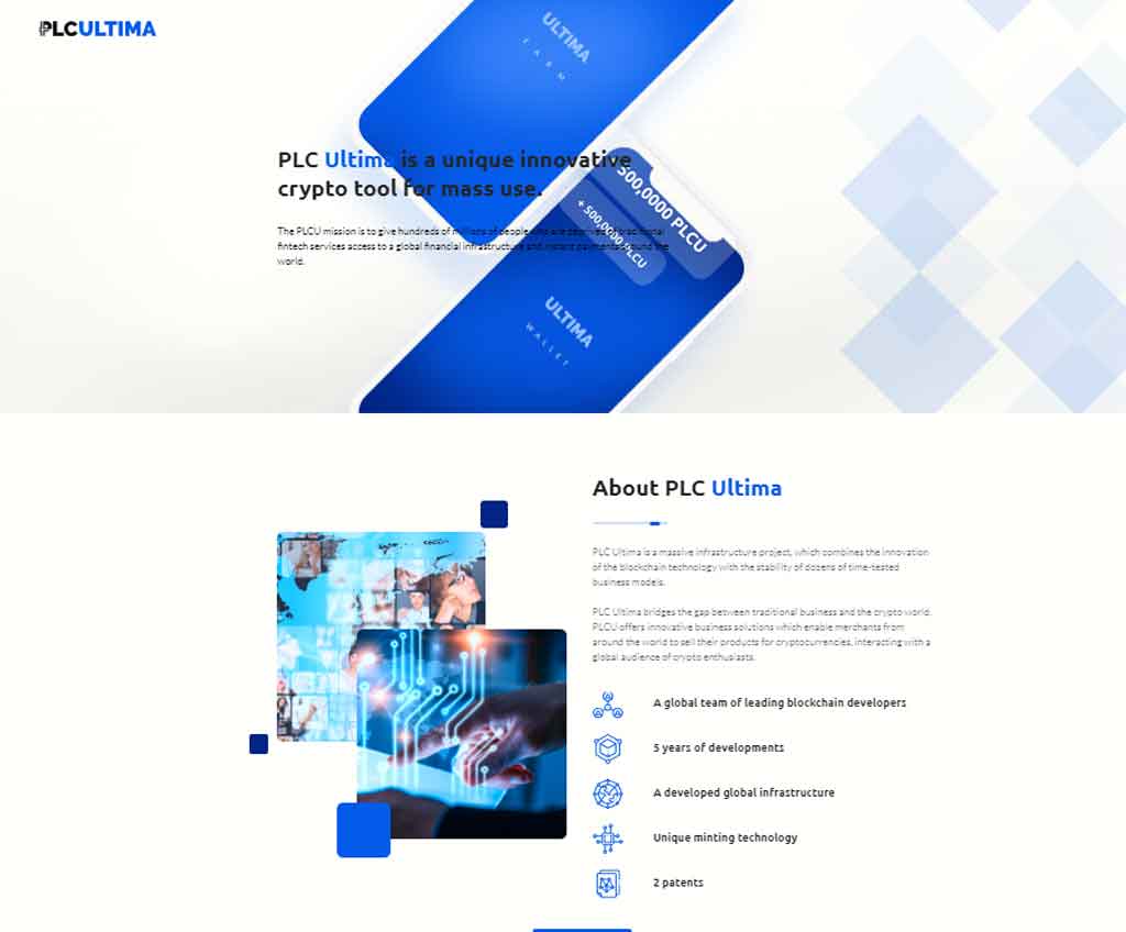Página web de PLC Ultima