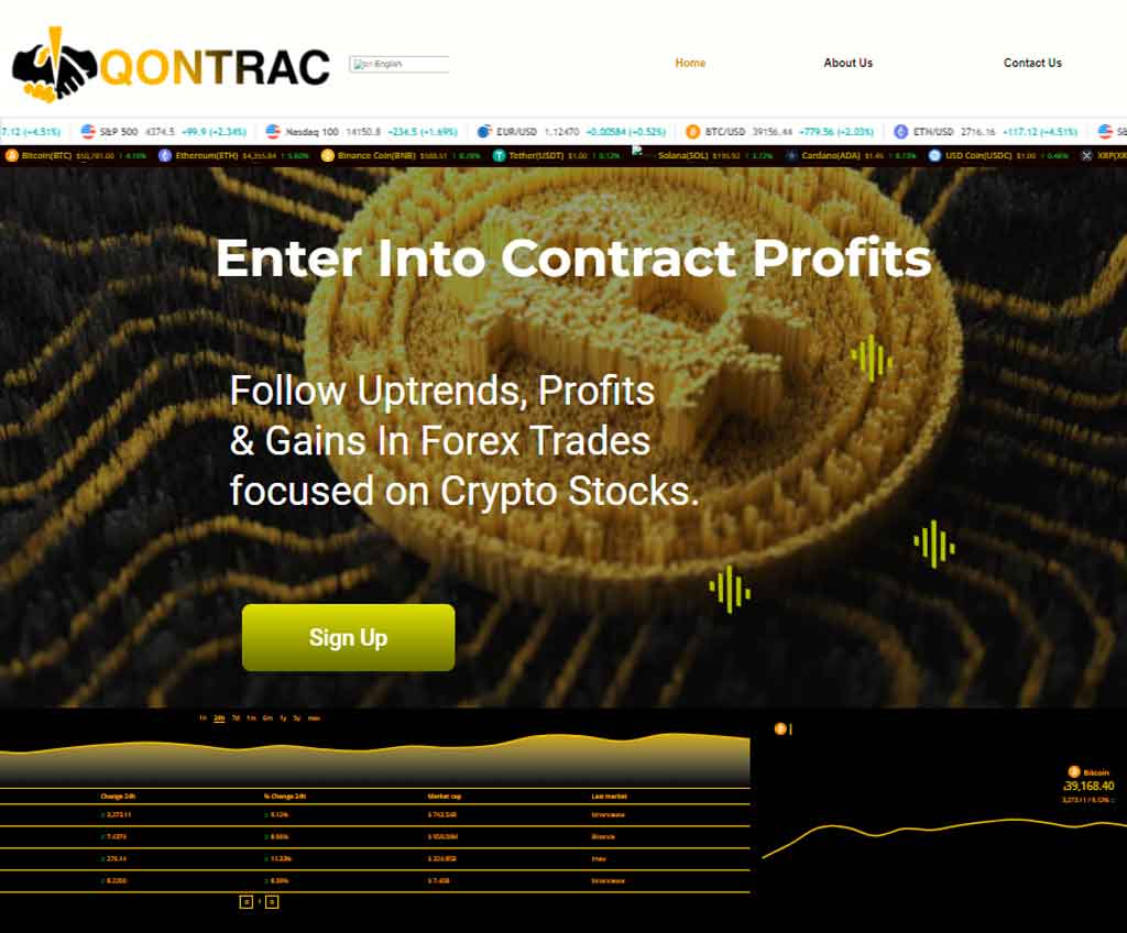 Página web de Qontrac LTD
