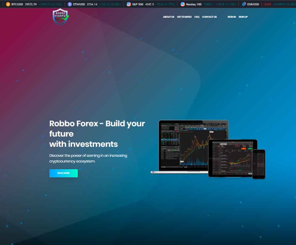 Página web de Robbo Forex