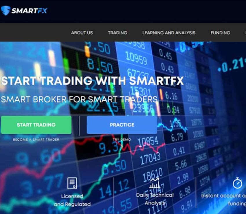 Página web de SmartFX