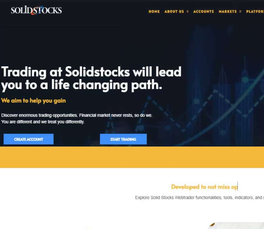 Página web de SolidStocks