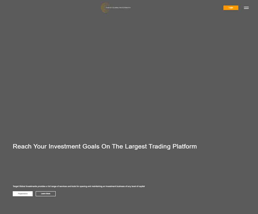 Página web de Target Global Investments