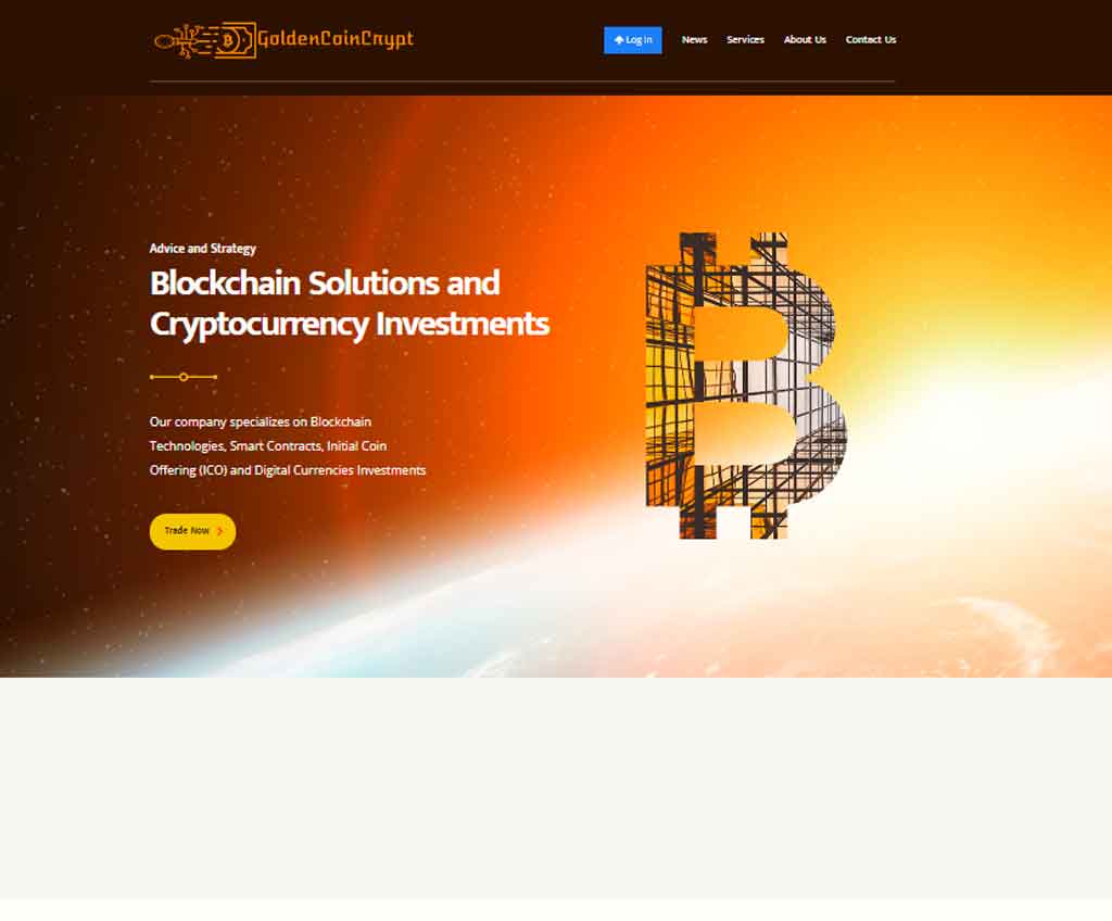Página web de GoldenCoinCrypt