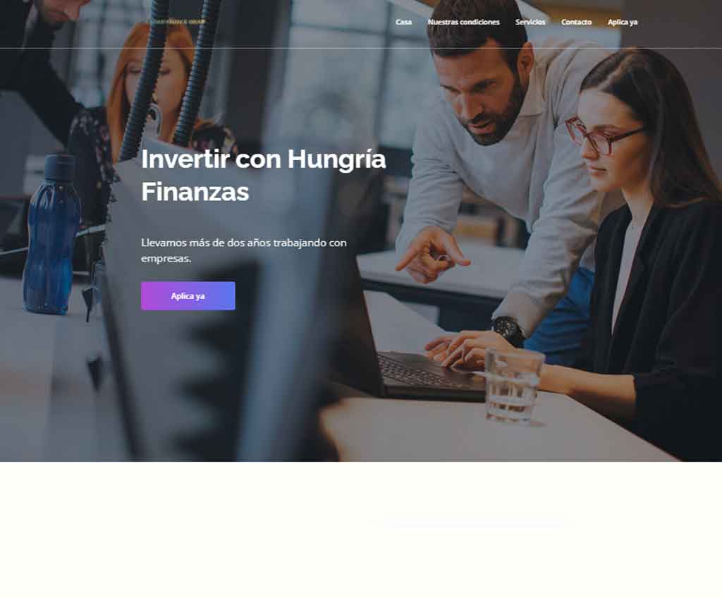 Página web de Hungría Finances