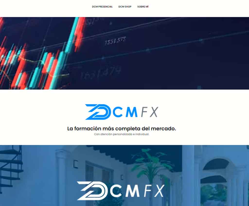 Página web de DCM Fx