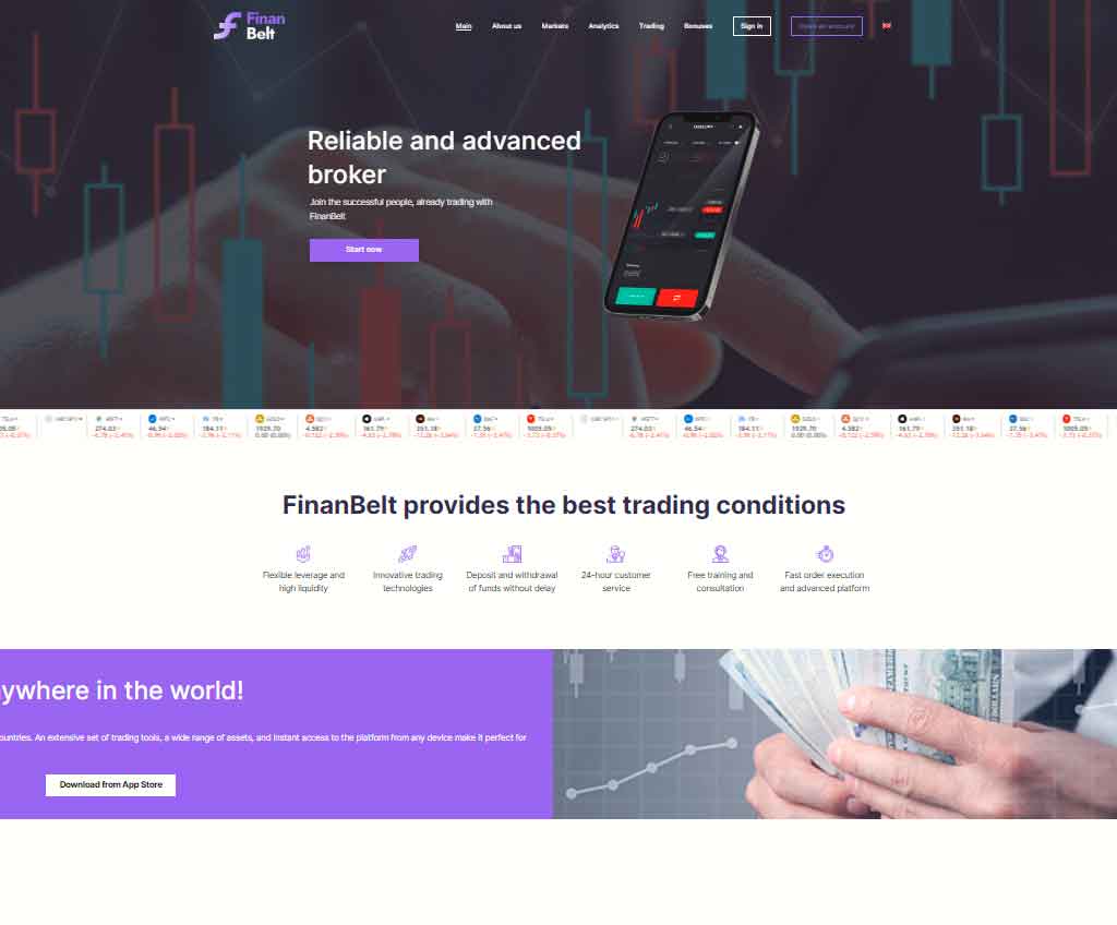 Página web de FinanBelt