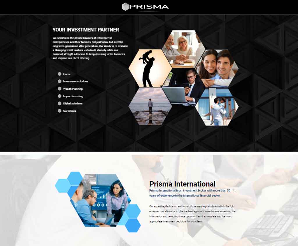 Página web de Prisma International