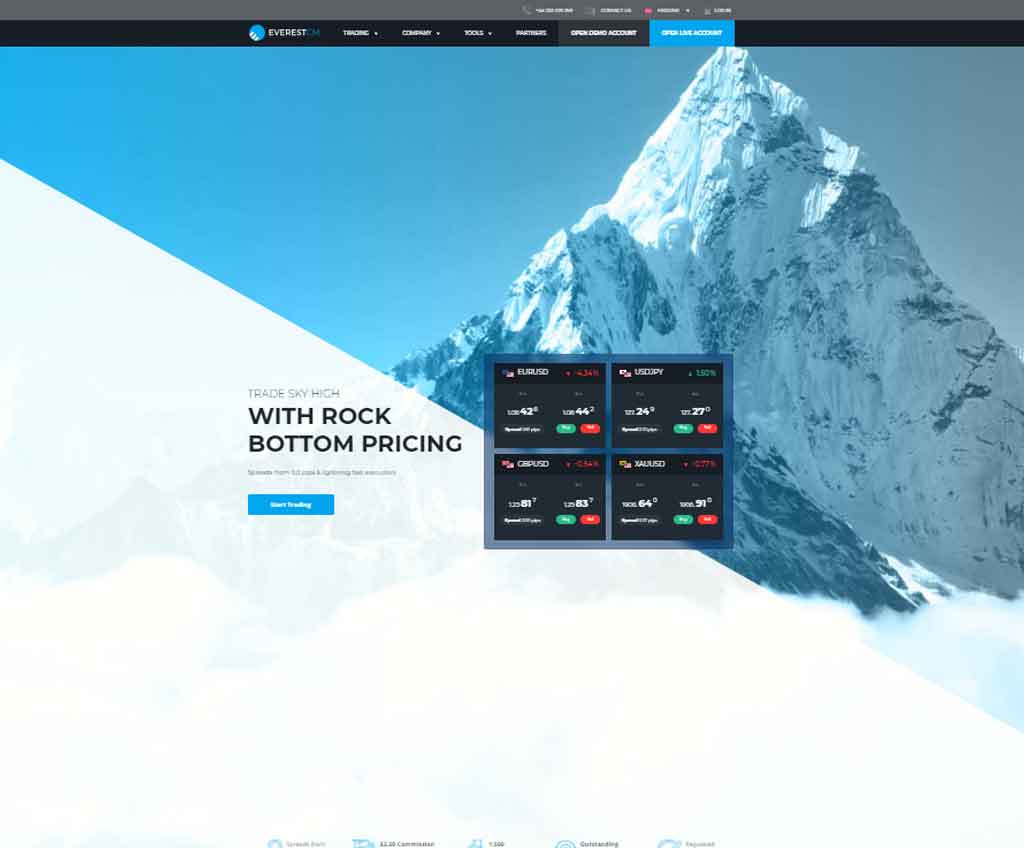 Página web de EverestCM