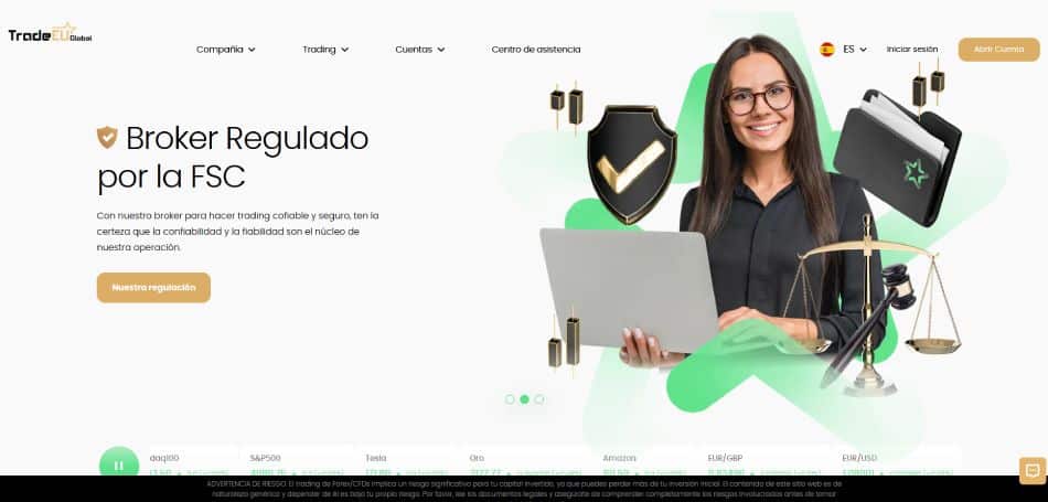 Página web de TradeEU Global