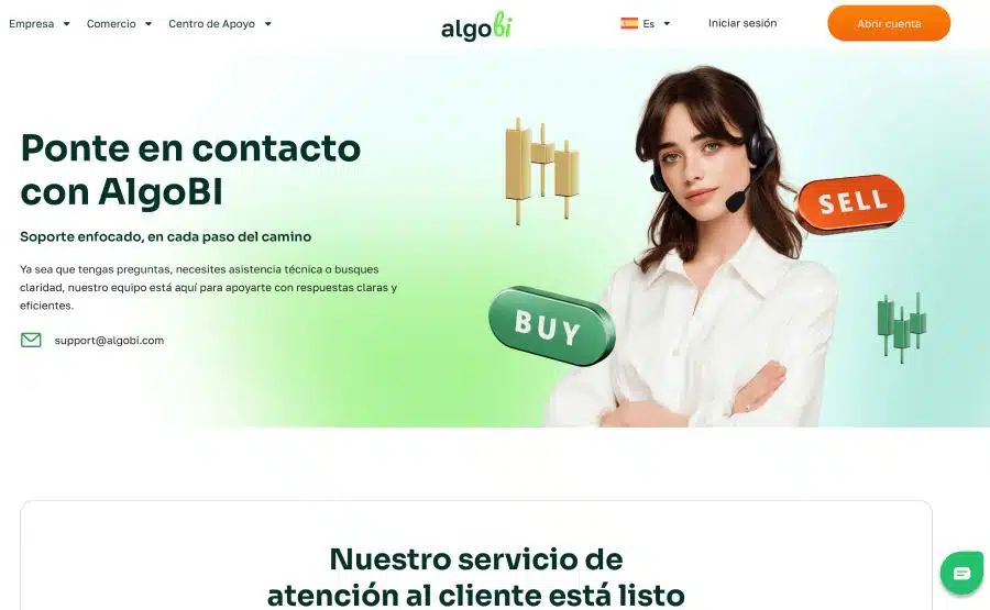 Sitio web Algobi