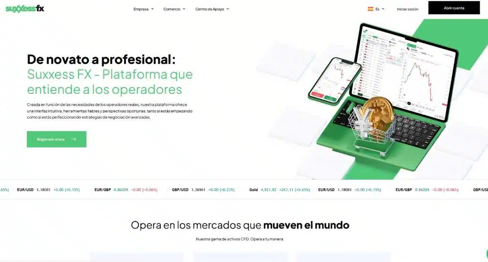 Suxxess FX sitio web